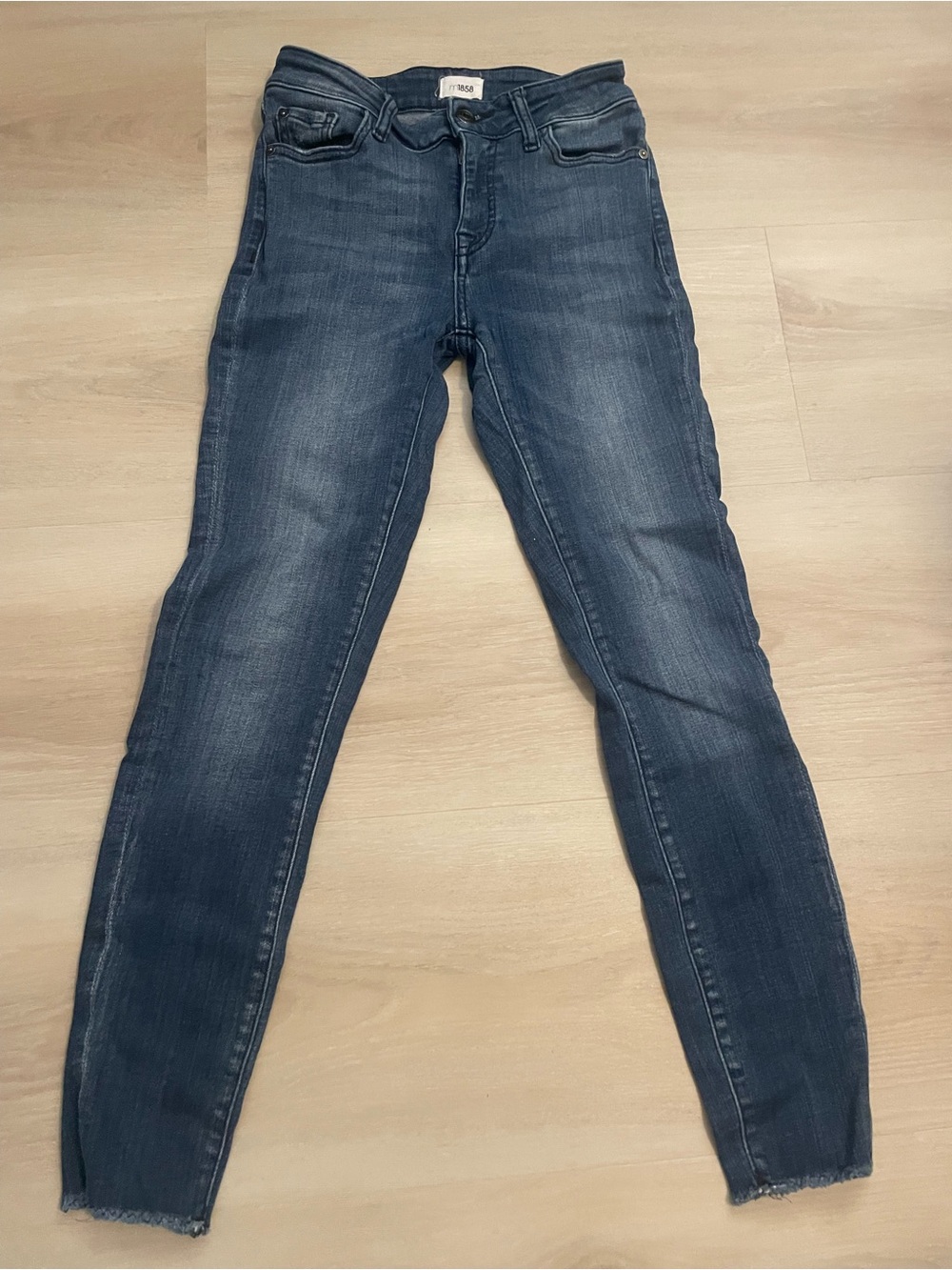 Slim Stretch Skinny Jeans in Dark Blue - Unbranded